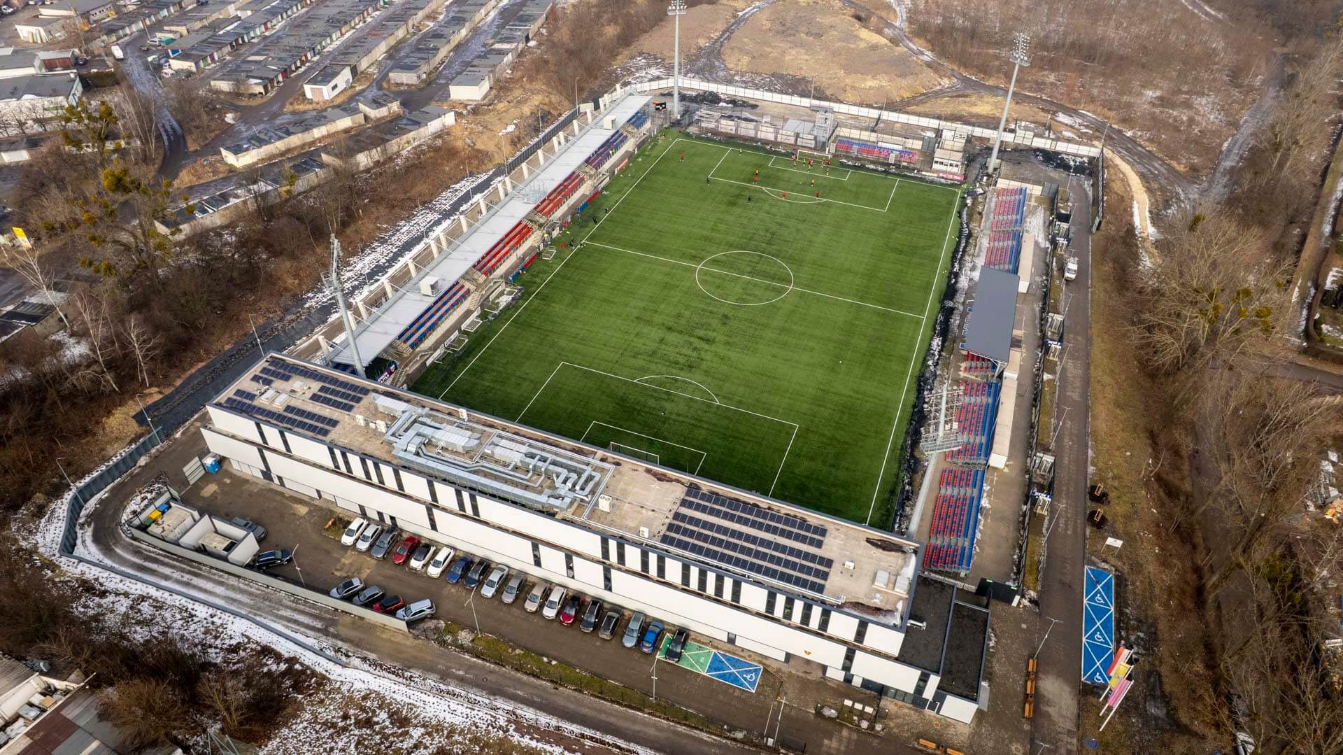 Nowa trybuna na obiekcie Polonii Bytom