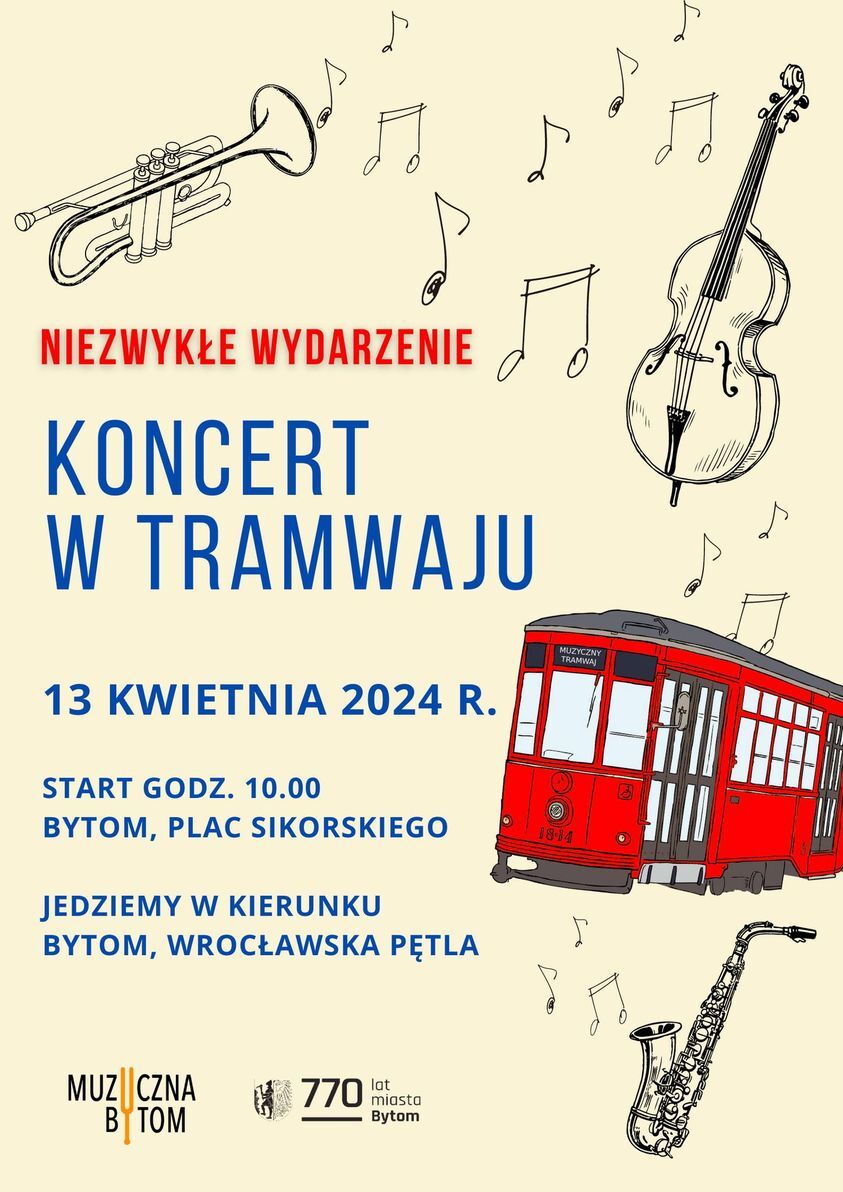 Tramwaj pełen muzyki w Bytomiu