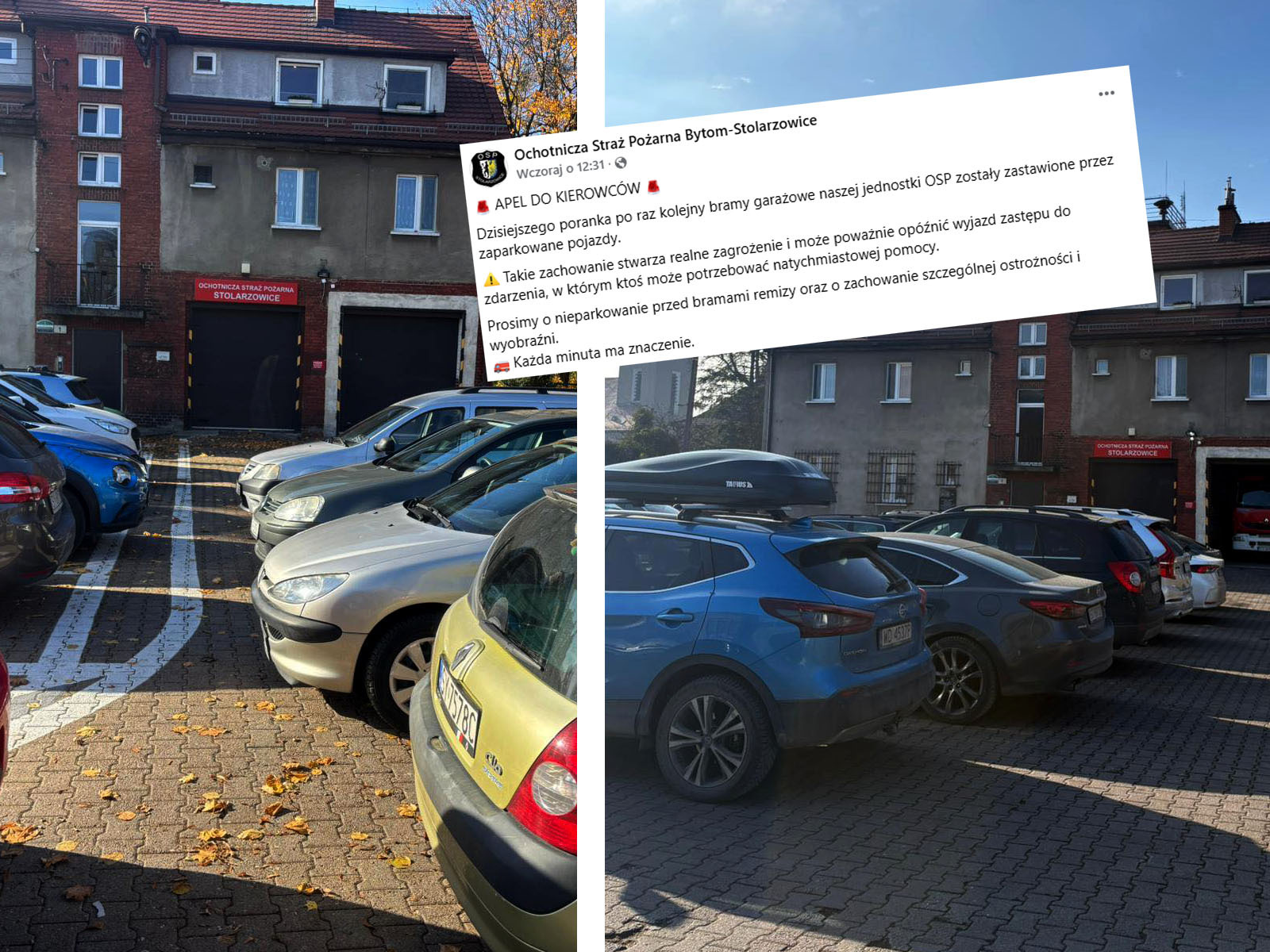 Kierowcy regularnie zastawiają remizę. To igranie z życiem. Strażacy mają dość