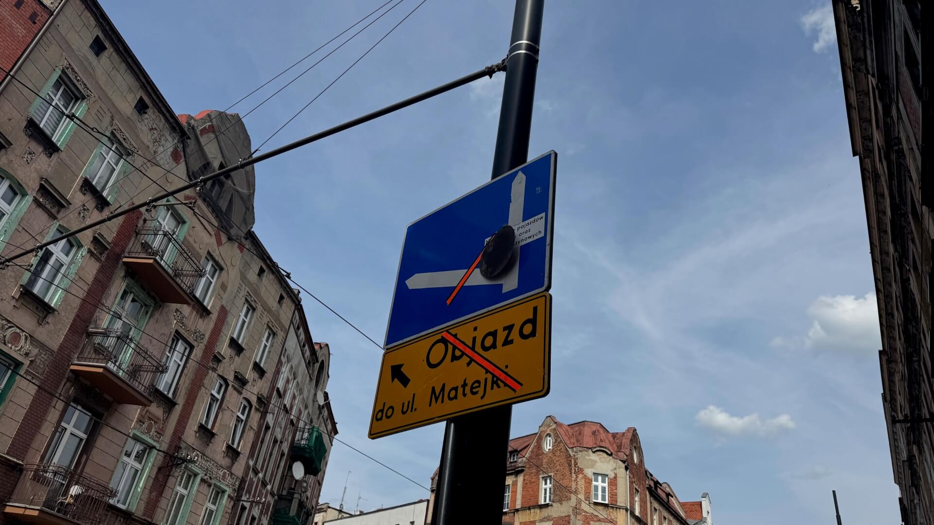 Utrudnienia na ul. Katowickiej w Bytomiu