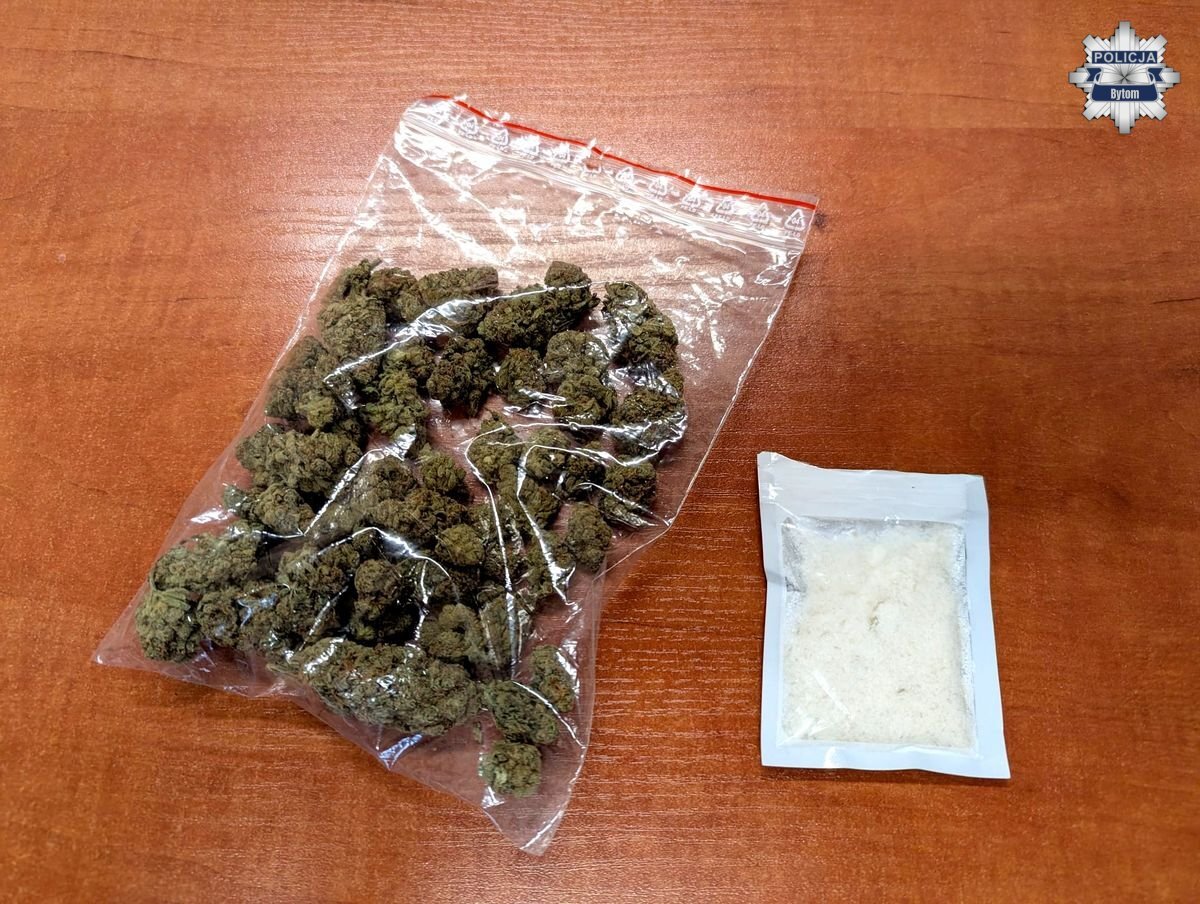 Poszukiwany mieszkaniec Bytomia wpadł z narkotykami. Może posiedzieć kilka lat